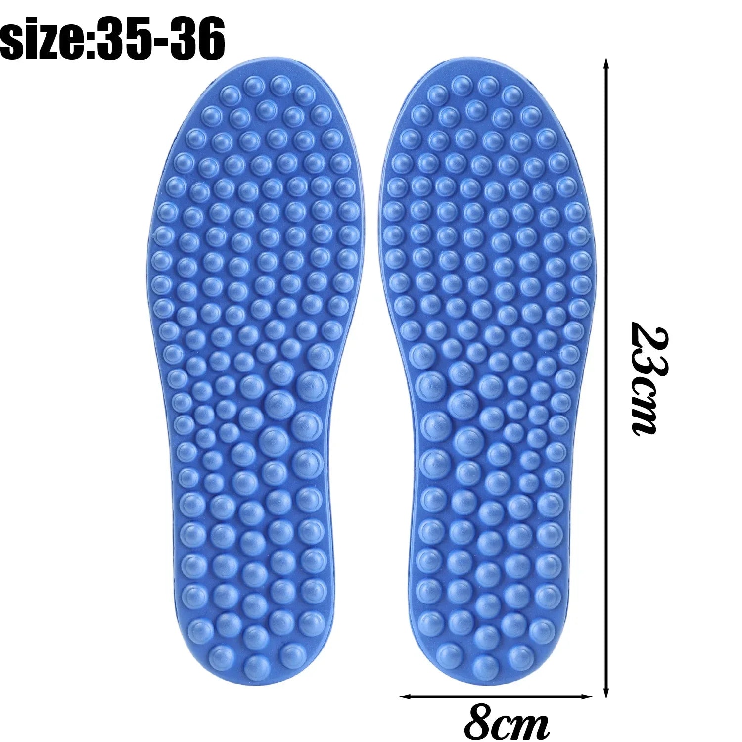 5D Massage Insole Full Palm Acupoint Massage Men's and Women's Foot Health Relieve Foot Fatigue Soft Sports Casual Shoes Sole