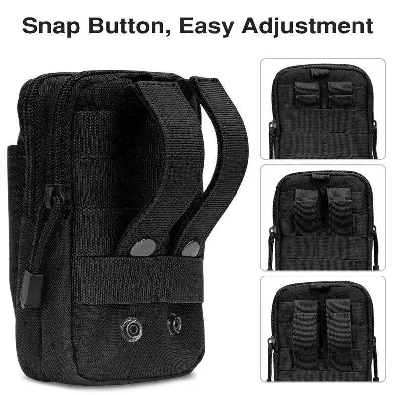 Men's Belt Bag Outdoor Waist Bag Bag Waterproof Camo Sports Hunting Accessories Storage bag Molle nylon cell phone