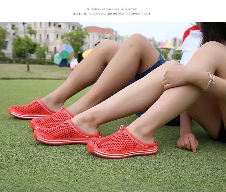 2025 New Men Summer Slippers High Quality Non Slip Beach Shoes For Women Breathable Couples Fashion Comfortable Garden Shoes