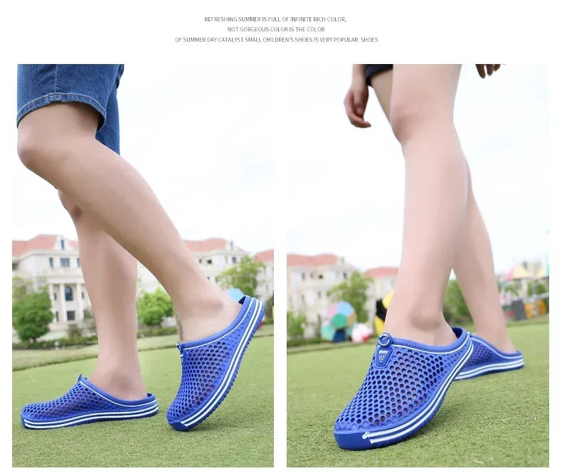 2025 New Men Summer Slippers High Quality Non Slip Beach Shoes For Women Breathable Couples Fashion Comfortable Garden Shoes