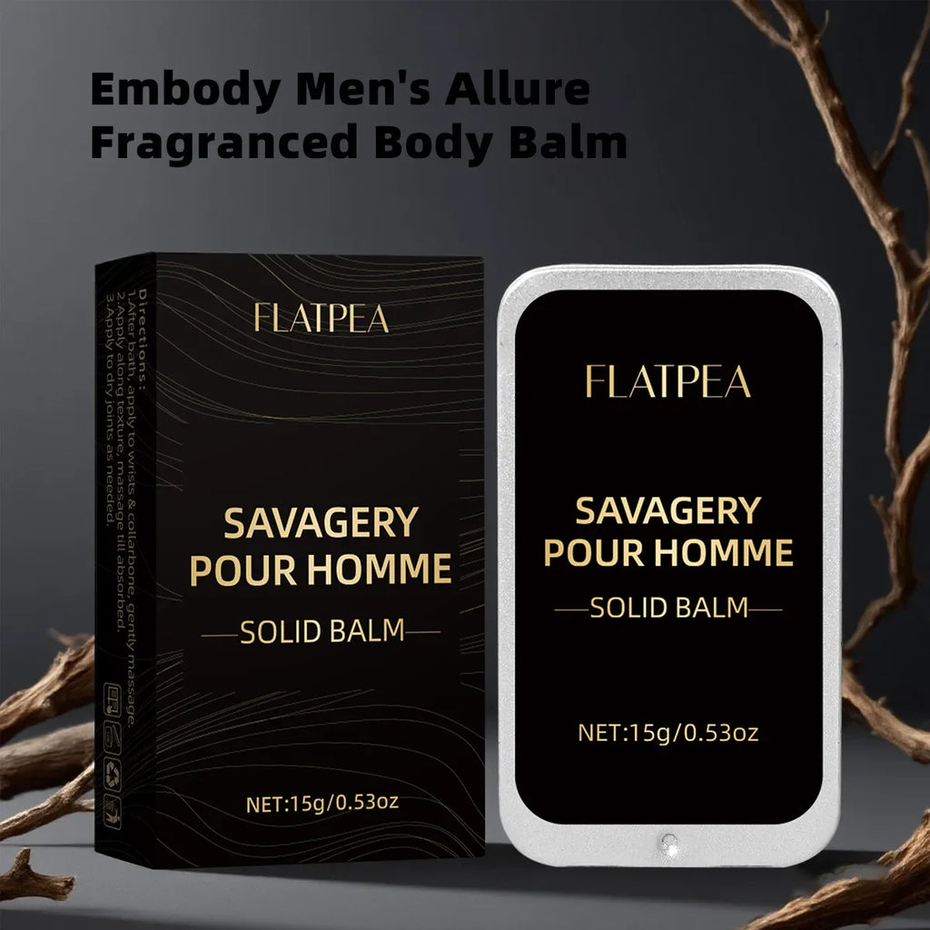 15g Men Solid Perfume Long-Lasting Woody Scented Pocket Fragrance Balm Portable Body Cream Deodorizing Freshness Cream Man Gifts