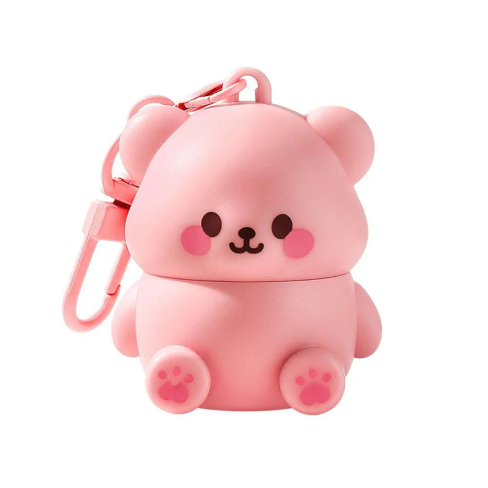 1PCS Childrens Lip Balm Bear Shape Moisturizing Care Kids Adult Lip Protection Dryness Prevention Gentle Lip Care Essential