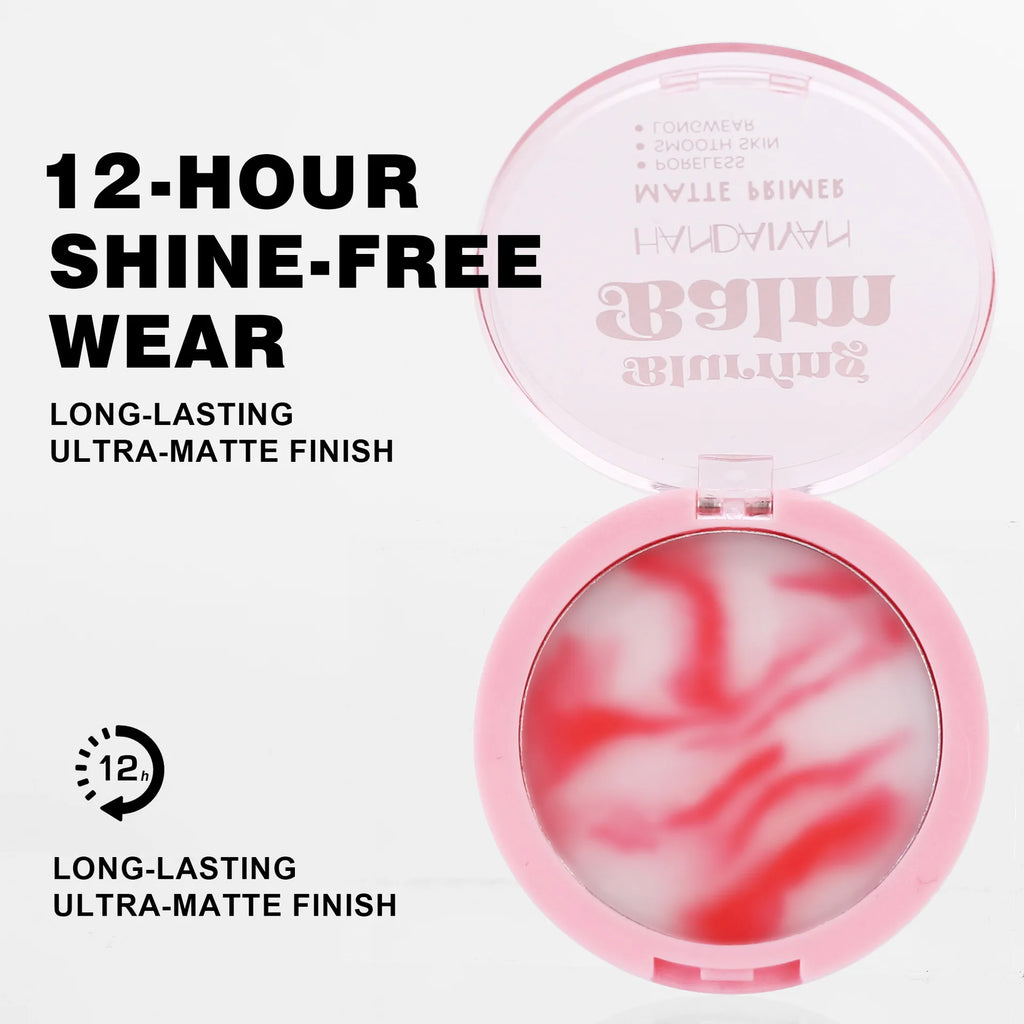 Waterproof Light Mist No-Powder Matte Concealer - Oil Control Brightening Complexion Setting Powder with Powder Puff for Makeup