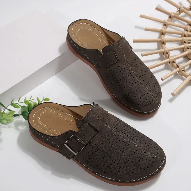 Hot Selling Women Premium Orthopedic Open Toe Sandals Retro Anti-slip Breathable Summer Shoe Slippers
