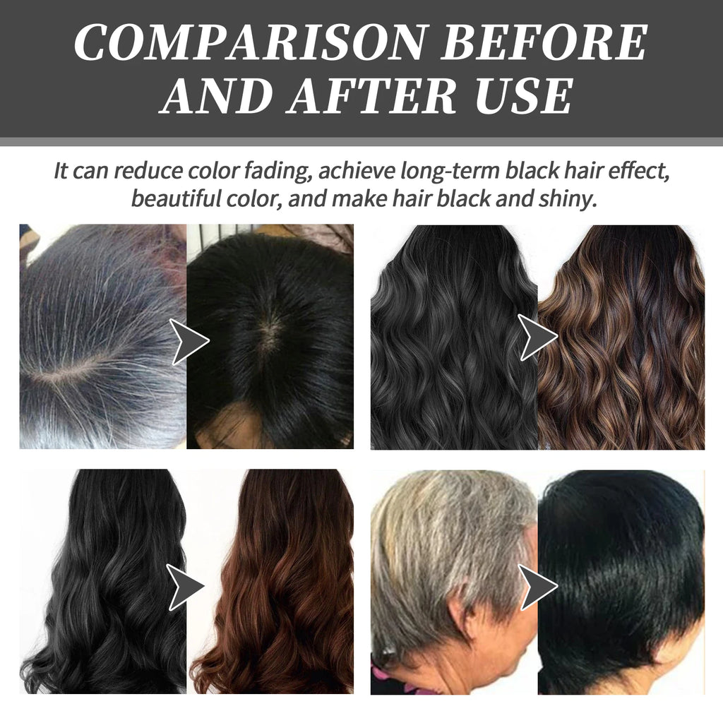 Fruit Hair Dye Cream Quick Coloring Enhance Hair Shine Nourishing Promote Hair Growth Moisturizing Black Hair Hairdressing Cream