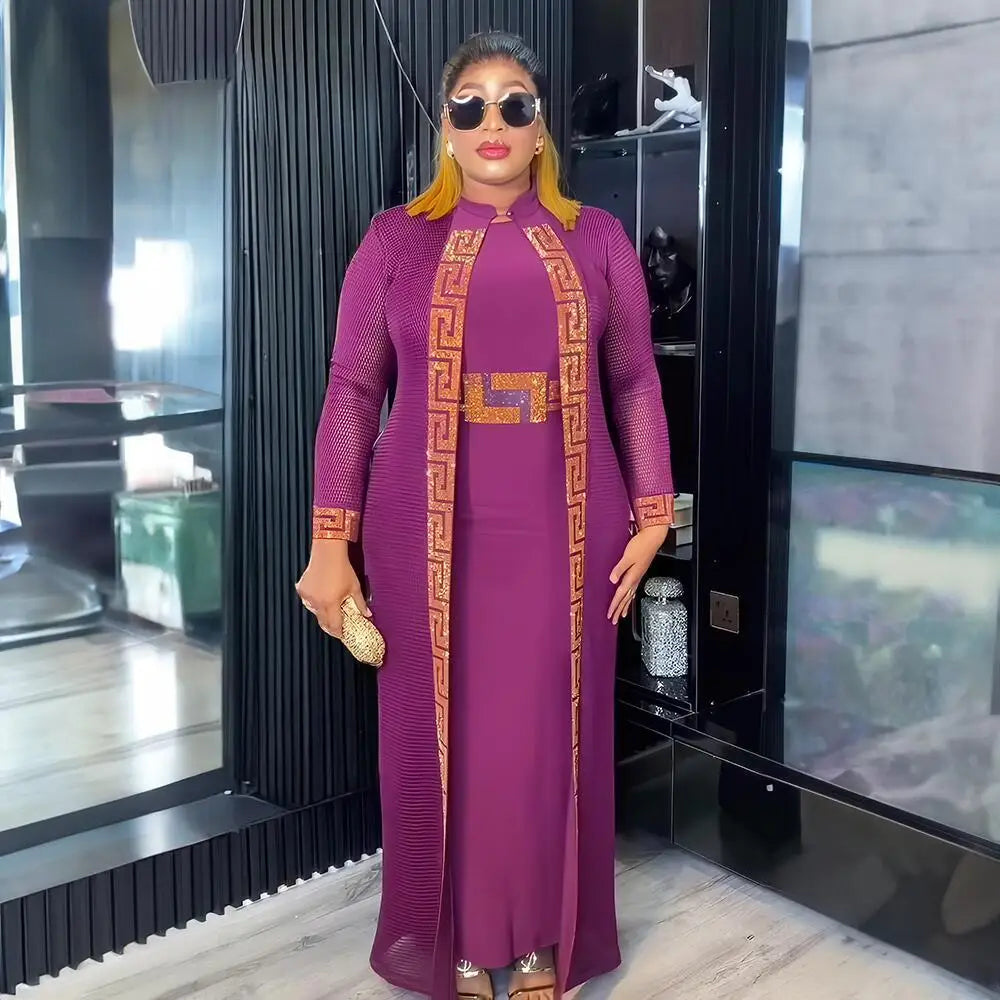 Fresh women african dress Rhine Stone african party dresses woman elegant couples turkey dresses for women luxury elegant