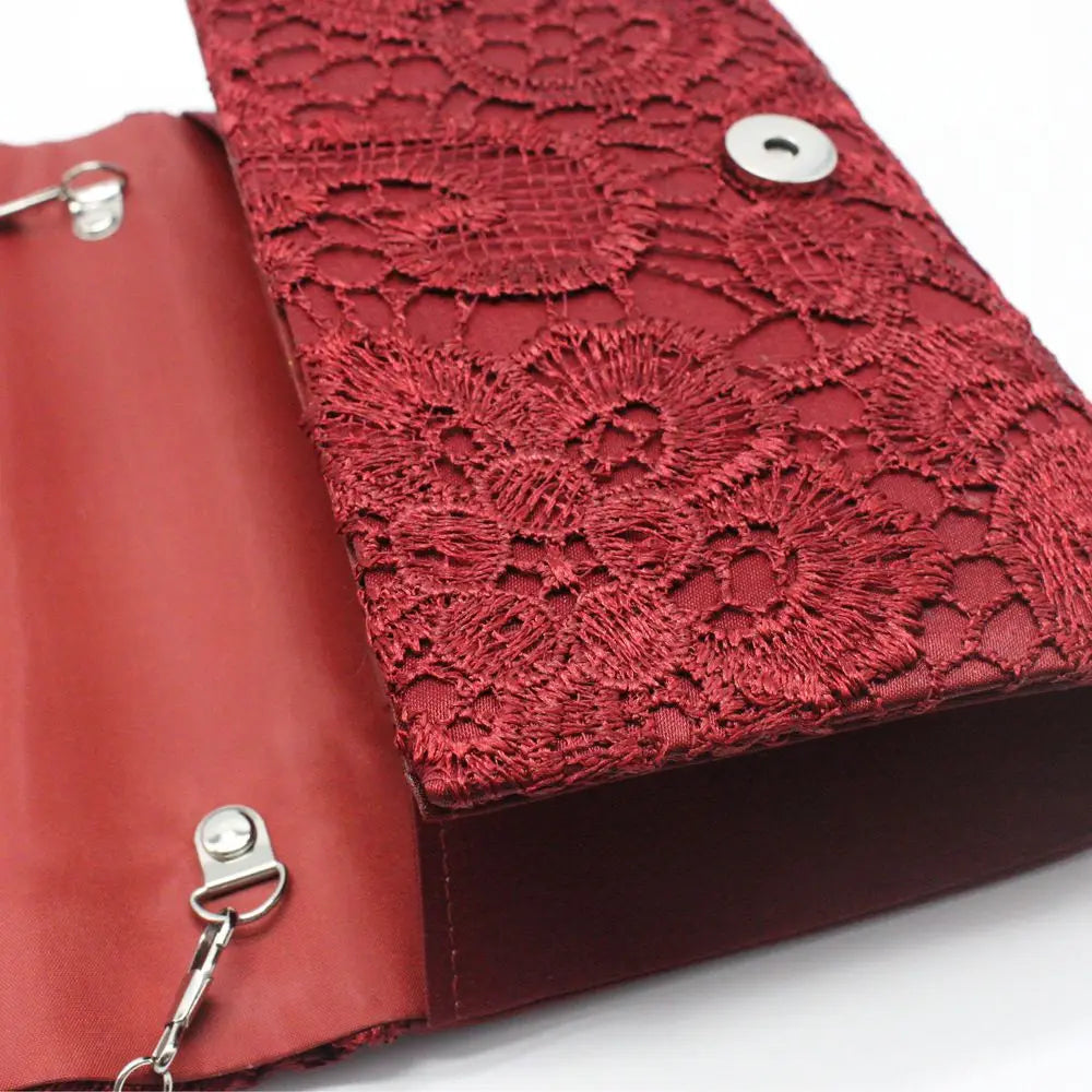 Ladies Messenger Bag Handbags Lace Clutch Bag Evening Party Wedding Purse Envelope Bag Fashion Women Wallet