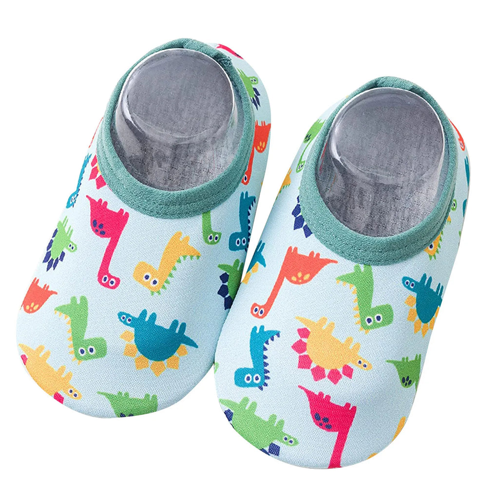 Baby Boy And Girl First Walkers Cartoon Printed Cute Quick Dry Shoes Toddler Shoes Beach Outdoor Lighweight Shoes
