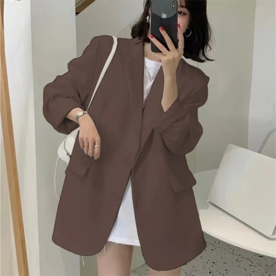 Blazer Woman Spring Summer New Solid Color Suit Jacket Women Korean Fashion Casual Comfortable Suit Woman Clothing Outerwears