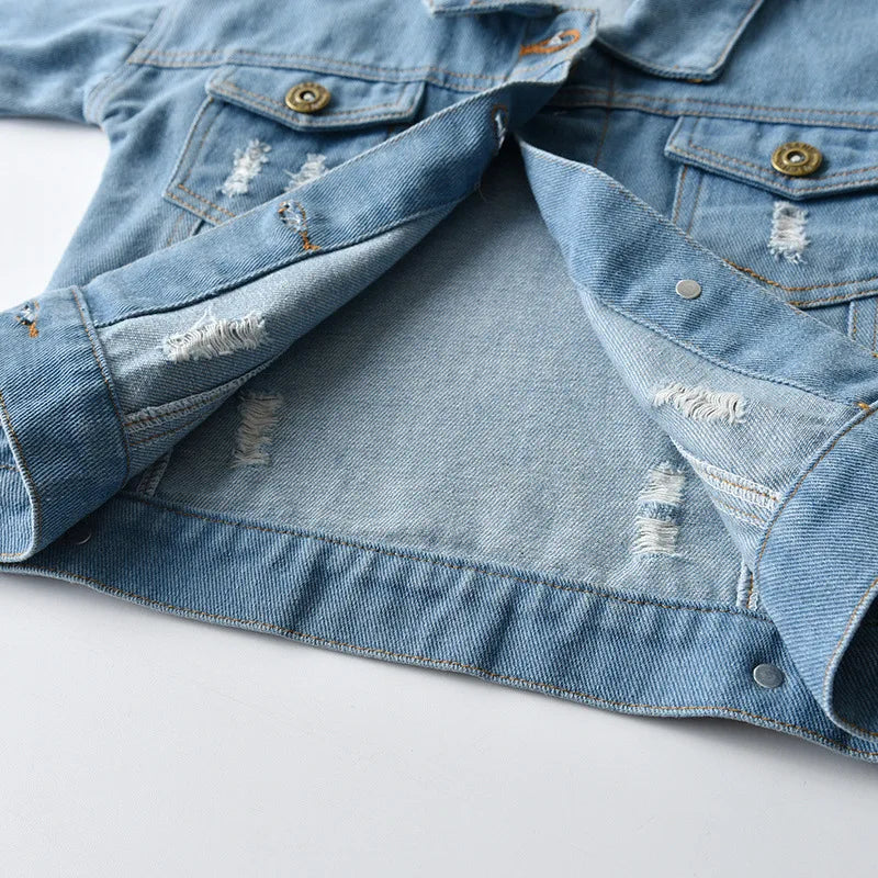 Personalized Denim Jacket Toddler Outwear Patch Coats Custom Name Jean Jacket  Ideal Gift Birth Presents Autumn 2025 New