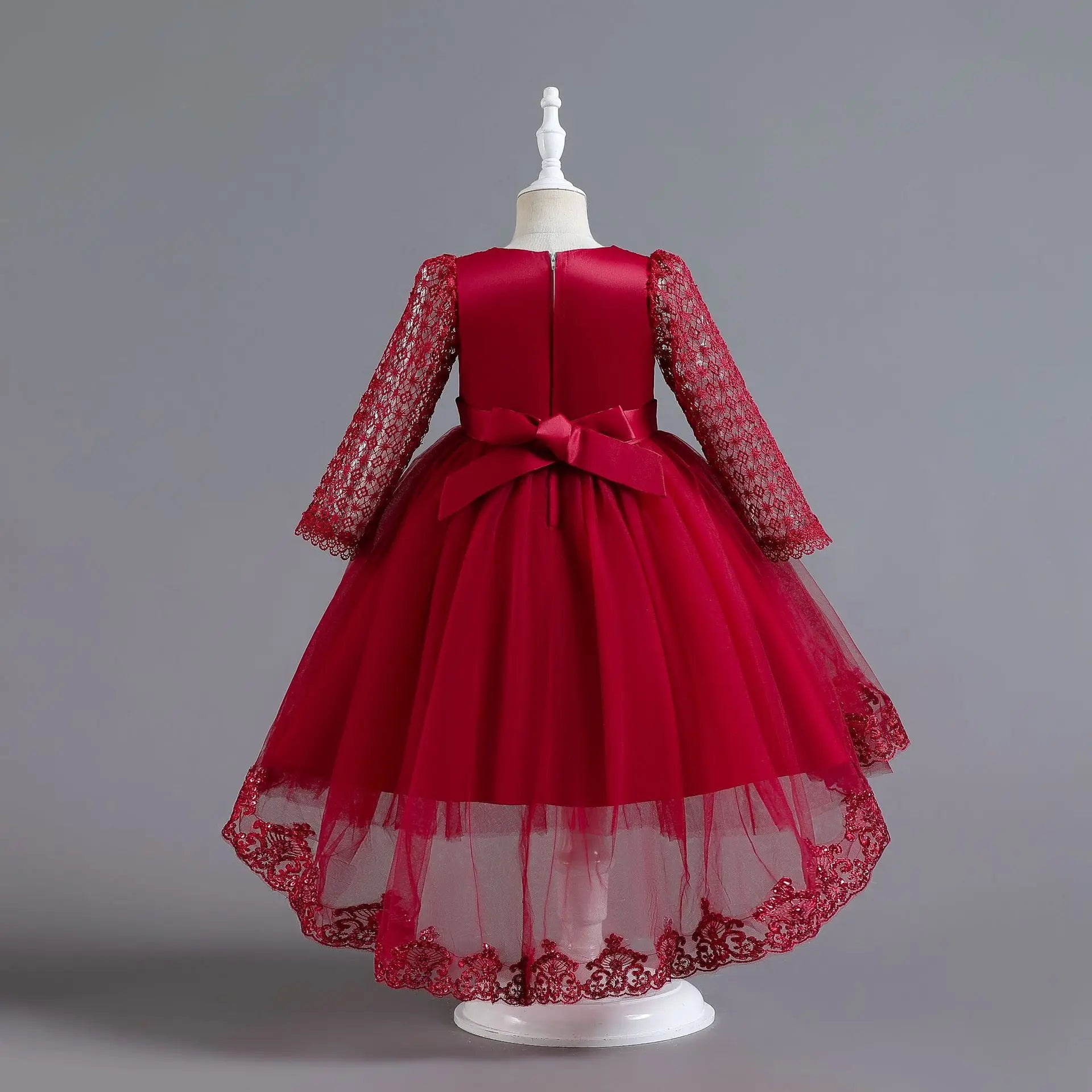 Formal Teenager Kids Evening Dress For Girls Trailing Children Costume Wedding Prom Gowns Princess Dresses 6 8 10 12 Years
