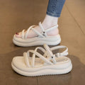 Woman Shoes Brown Sabot Platform Beach Sandals for Women Roman Style Sales Luxury Summer Sale Sandal Wholesale Shoe Asian Size