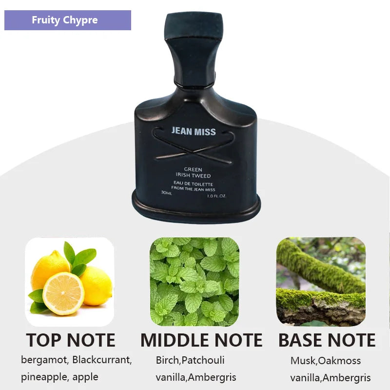 3PCS Men's Perfume Gift Set 90ml Long Lasting Fresh Scent Cologne Premium Eau De Toilette Masculine Fragrance Perfumery