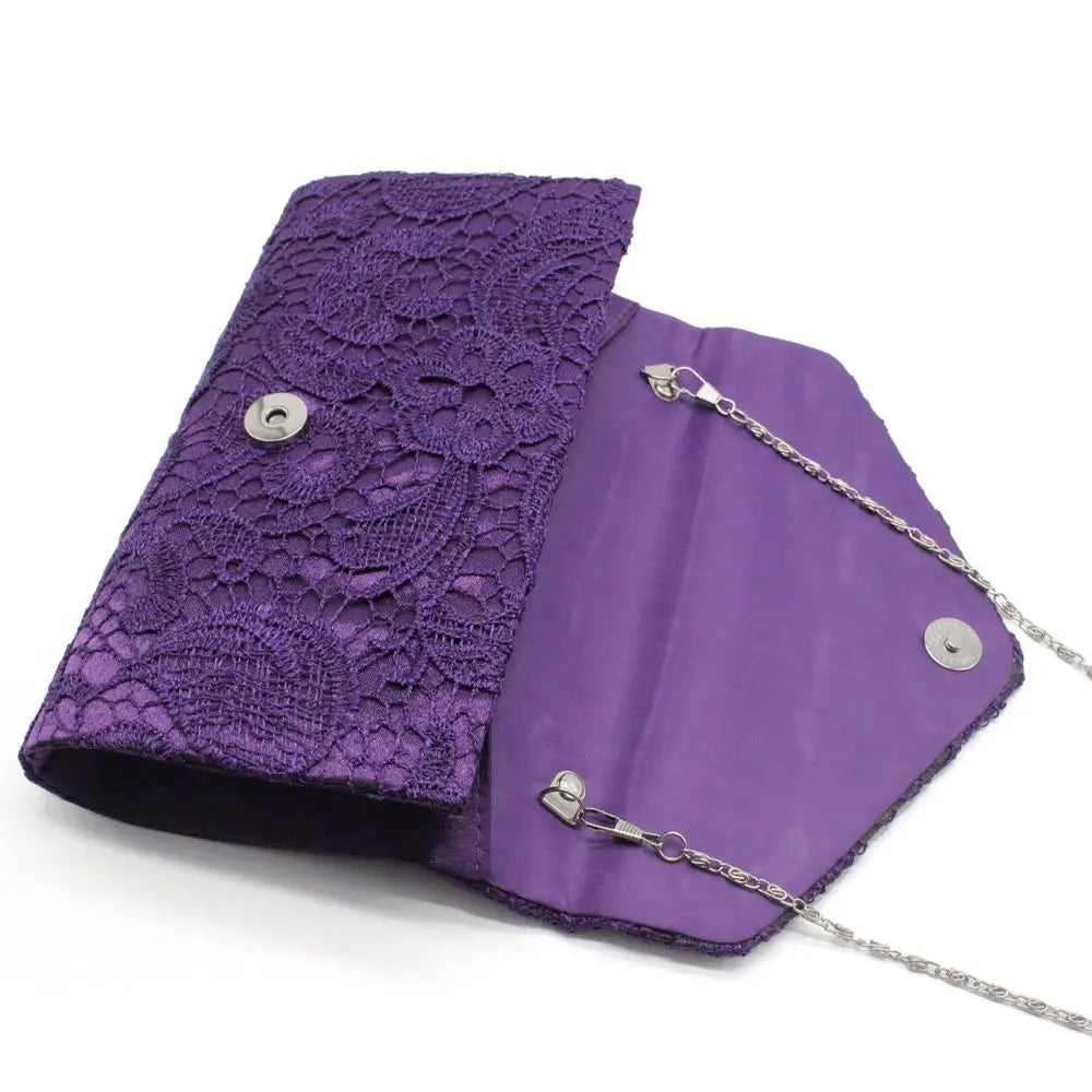 Ladies Messenger Bag Handbags Lace Clutch Bag Evening Party Wedding Purse Envelope Bag Fashion Women Wallet