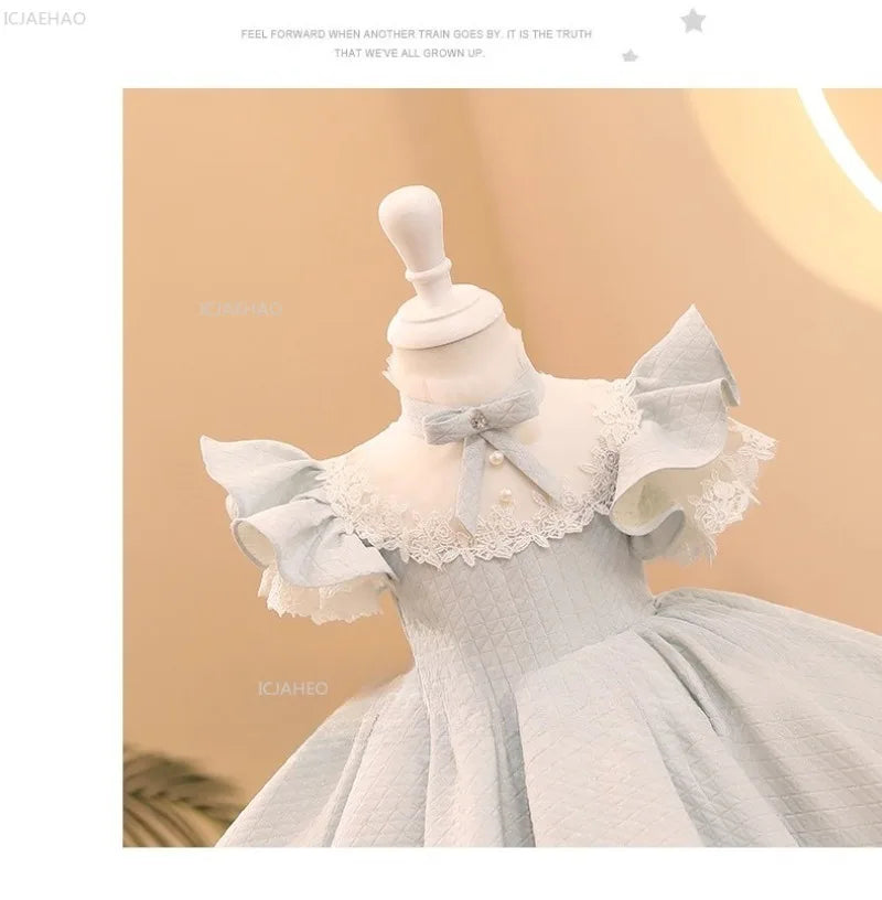 Girls Princess Party Dress Flower Girl Wedding Birthday Evening Reception Formal Wear Clothes Pageant Gown Kids Host Performance