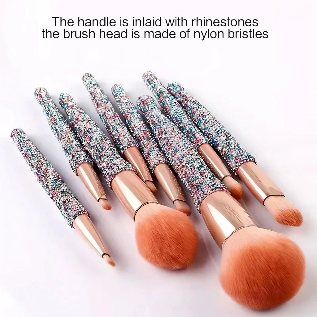 8 Piece Makeup Brush Set Synthetic Bristle Powder Concealer Eye Shadow Cosmetic Brushes Tools Kit