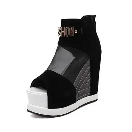 NEW Luxury Women Sandals Summer Platform Wedges Shoes Woman High-Heeled 13cm Fashion Ladies Shoe Comfortable Zapatillas De Mujer