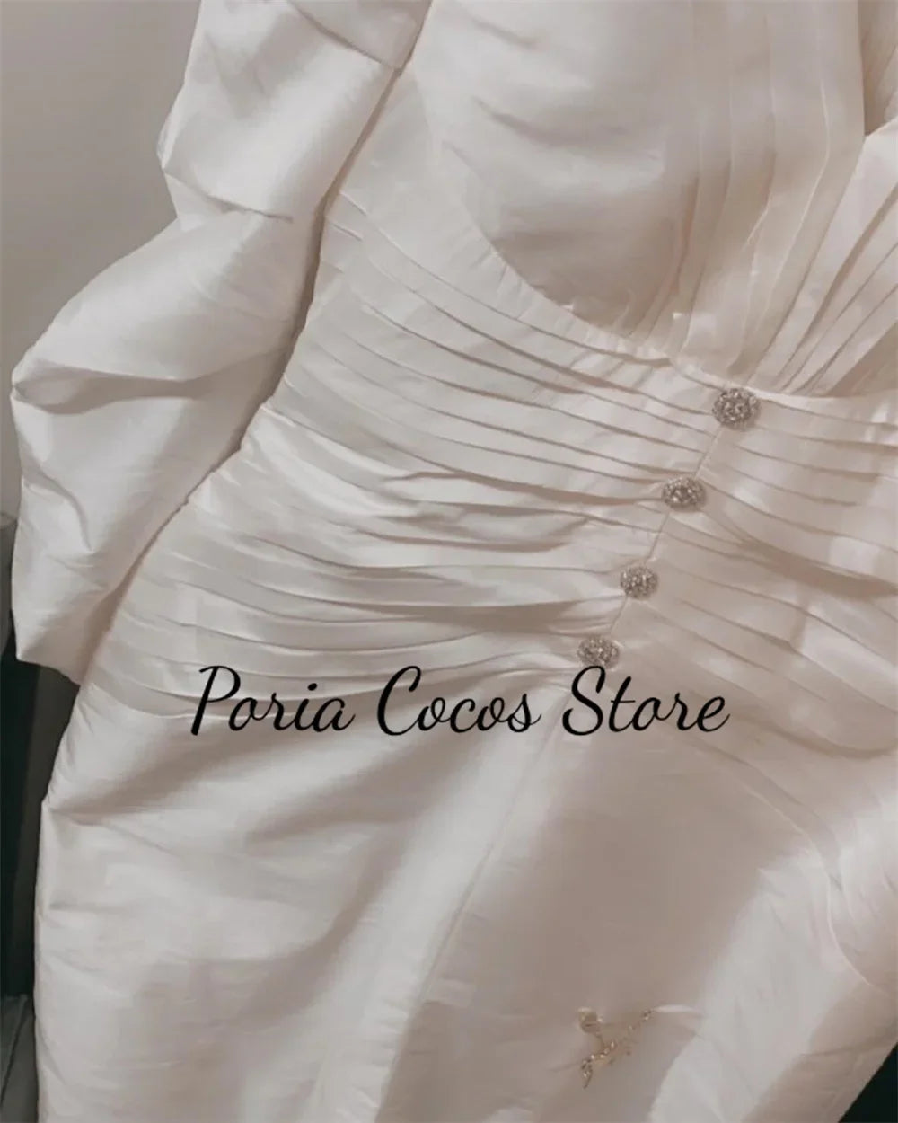 Customized Temperament Prom Gown for Women V-Neck Long Sleeves High Quality Occasion Solid Color Evening Party Dresses for Women