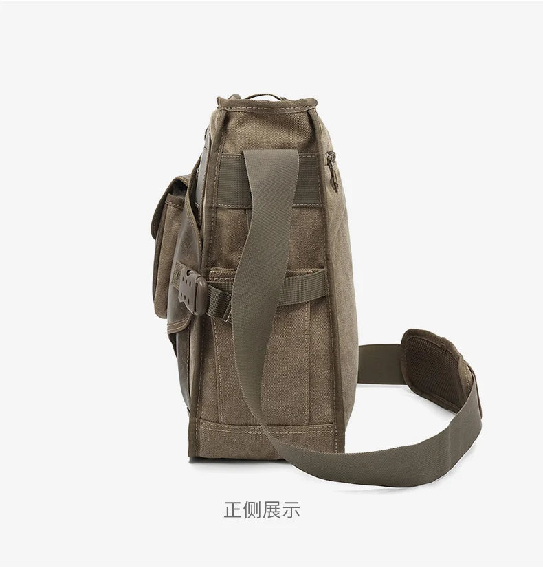 Man Messenger Shoulder Bag 2022 Canvas Business Casual Zipper Handbag Male Satchel Cross Body Bags Men bolsa crossbody bags sacs