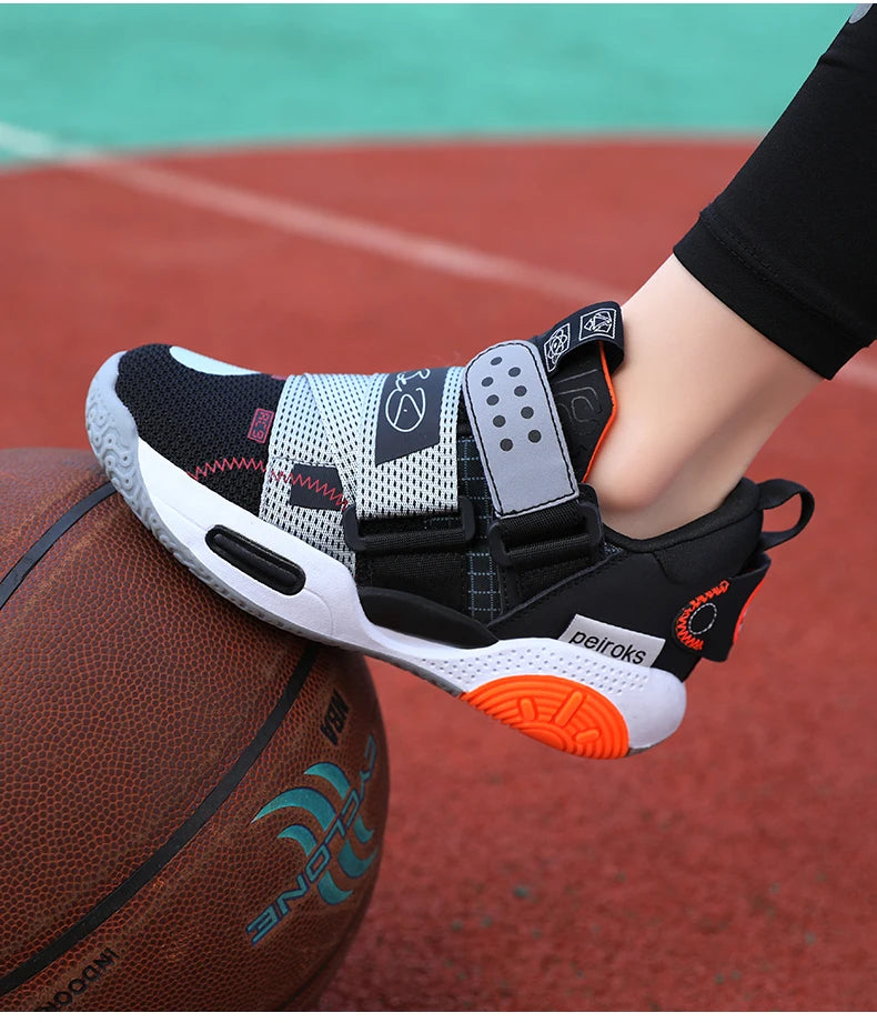 2024 New Children's Basketball Shoes For Boys Girls Non-slip Kids Sport Shoes Lightweight Outdoor Sneakers Trainers Footwear