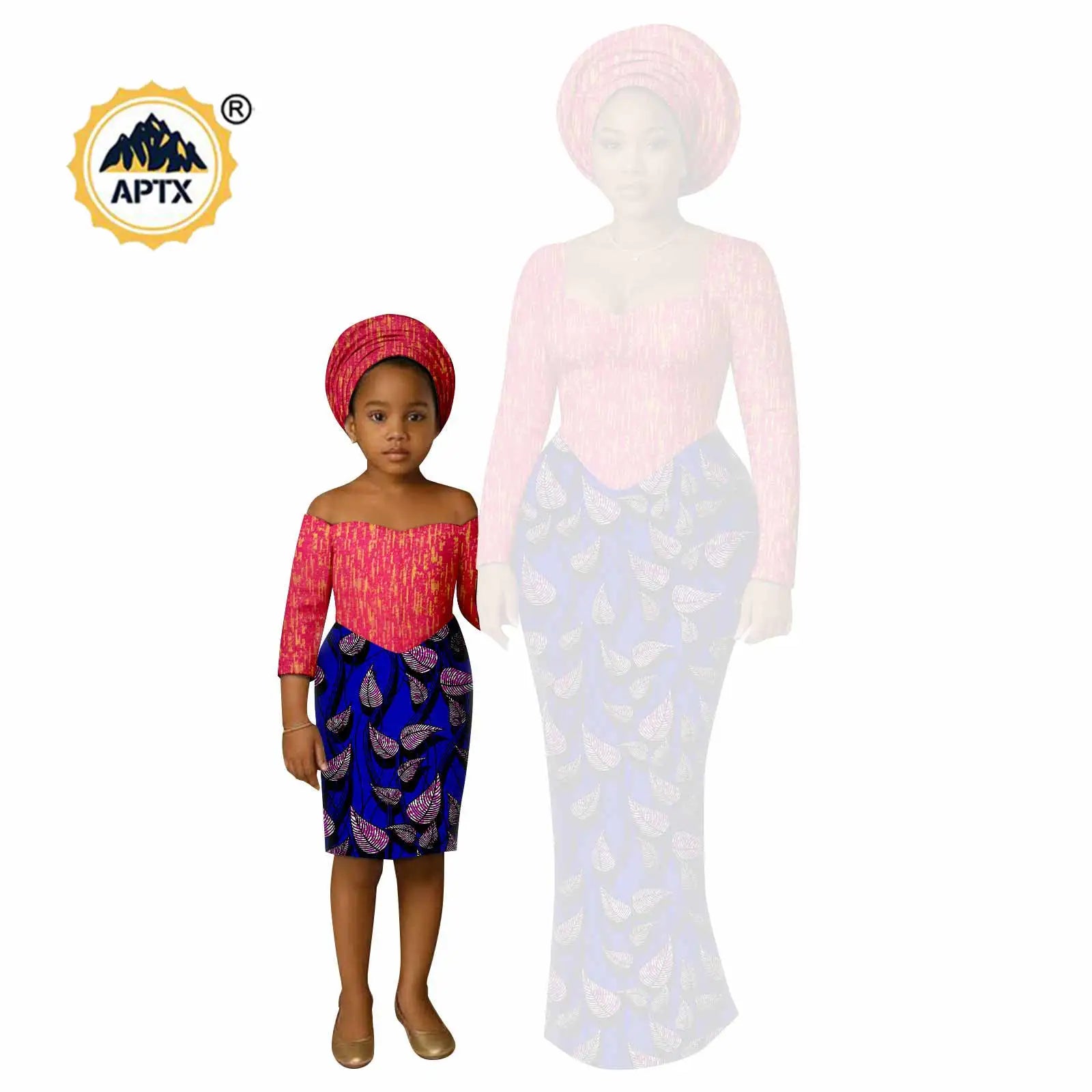 African Print Long Dresses for Women Family Outfits Dashiki Couple Clothes Mom and Daughter Dresses Ankara Outwear 25F029