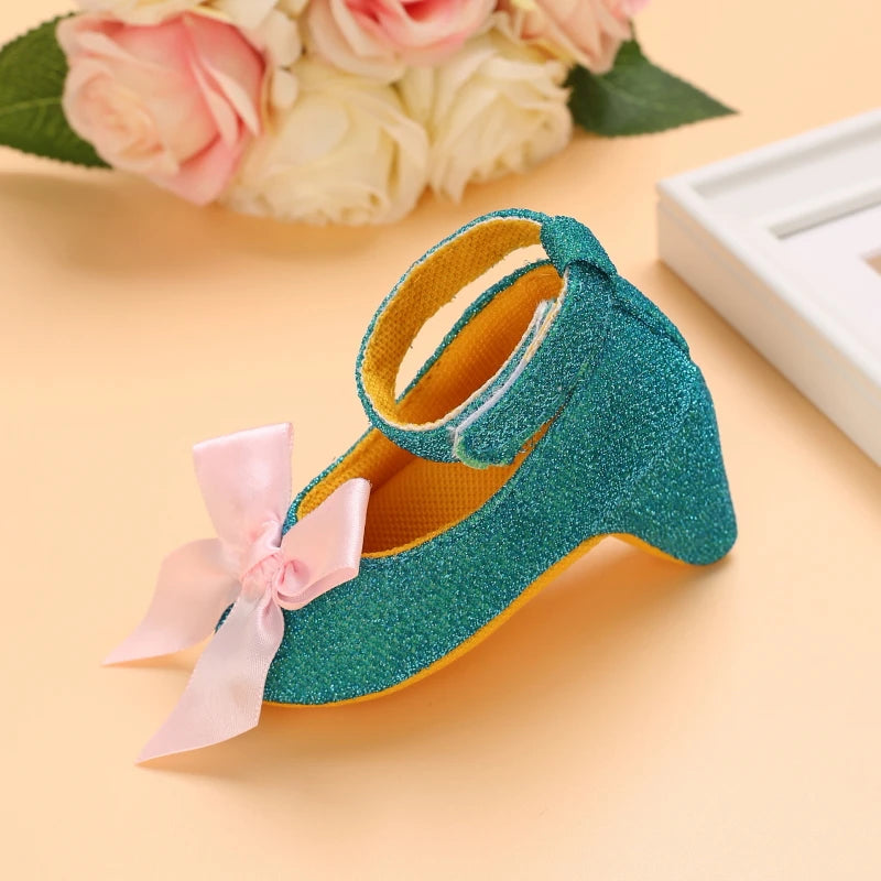 2026 New Infant Newborn Baby Girl High Heels Shoes Princess Bow First Birthday Party Shoes Photo Props Shoes 10CM / 10.5CM