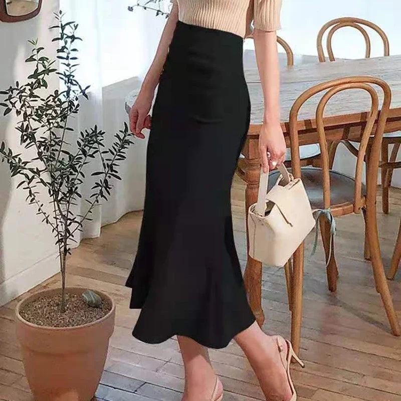 Elegant Office Long Skirts Women 2026 Fashion High Waist Bodycon White Black Skirt French Y2k Slim Corset Bridal Maxi Skirt XL