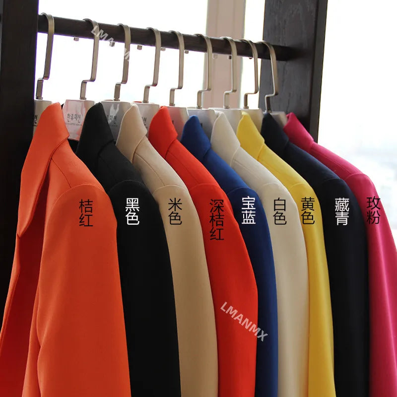 2023 New Spring Autumn Blazers Women Small Suit Long Sleeve Jacket Casual Tops Female Slim Wild Blazers Windbreaker Coat S-3XL