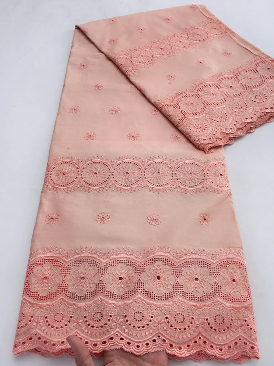 Kalume Fashion Nigerian Cotton Dry Lace Fabric 2026 High Quality Swiss Voile Stones Embroidery Lace Fabric For men Prom Party