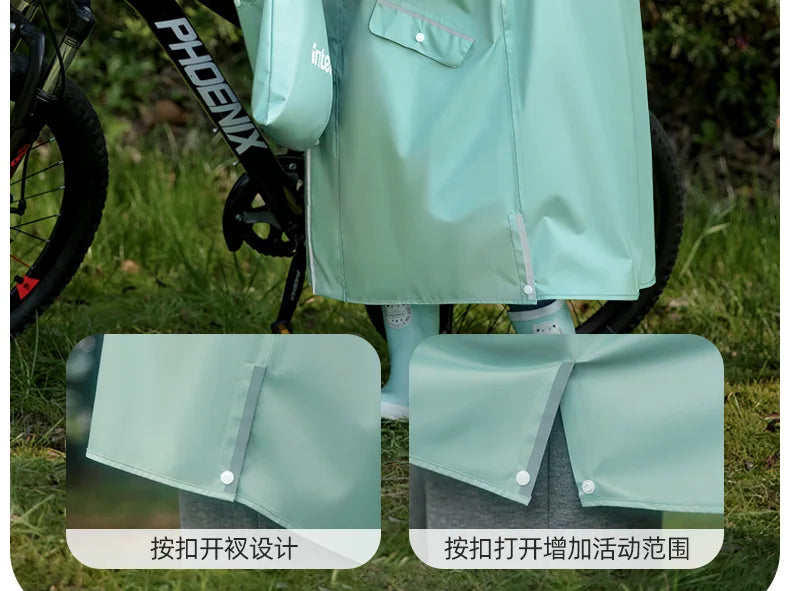 Kid's Waterproof Raincoat with Backpack Space New Children's Full Body Rain Suit Elementary School Students School Raincoat