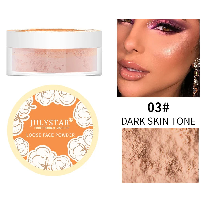 Mineral Face Powder Waterproof Oil Control Translucent Setting Powder High Coverage Makeup Fixer Powder Make-up For Women Makeup