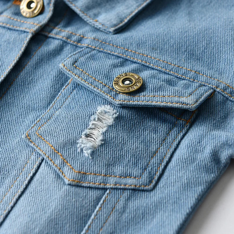 Personalized Denim Jacket Toddler Outwear Patch Coats Custom Name Jean Jacket  Ideal Gift Birth Presents Autumn 2025 New