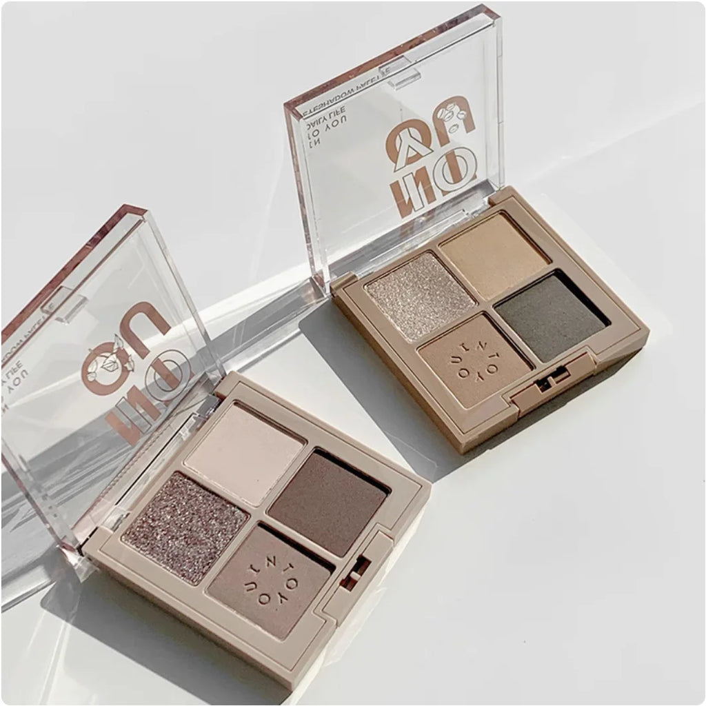 Into YOU Eyeshadow Palette Four Colors Minced Potatoes Matte Earth Color Sesame Palette Makeup Cosmetics