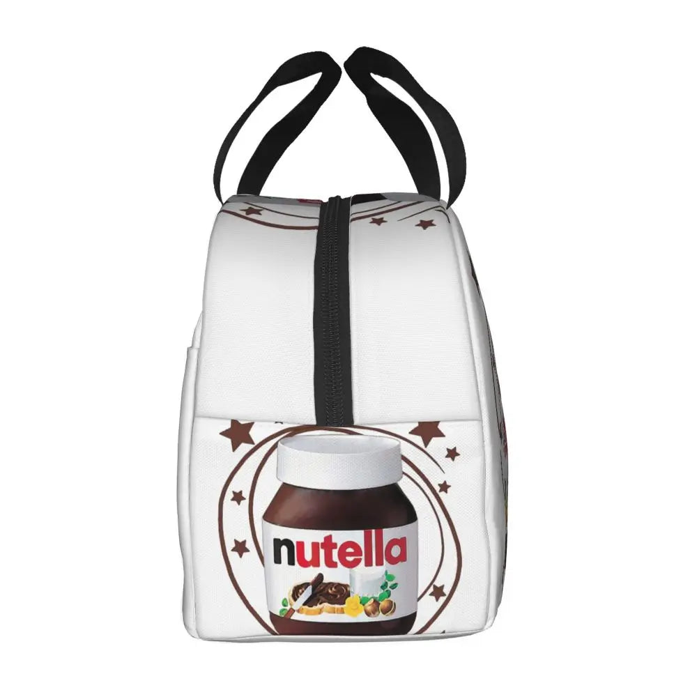 Custom Italy Nutellas Thermal Insulated Lunch Bag Women Portable Lunch Container for Outdoor Picnic Storage Food Box