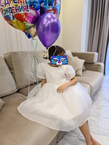 Teenage Girls Dress Children's Clothing Party Elegant Princess Long Tulle Baby Girls Kids Lace Wedding Ceremony Dresses
