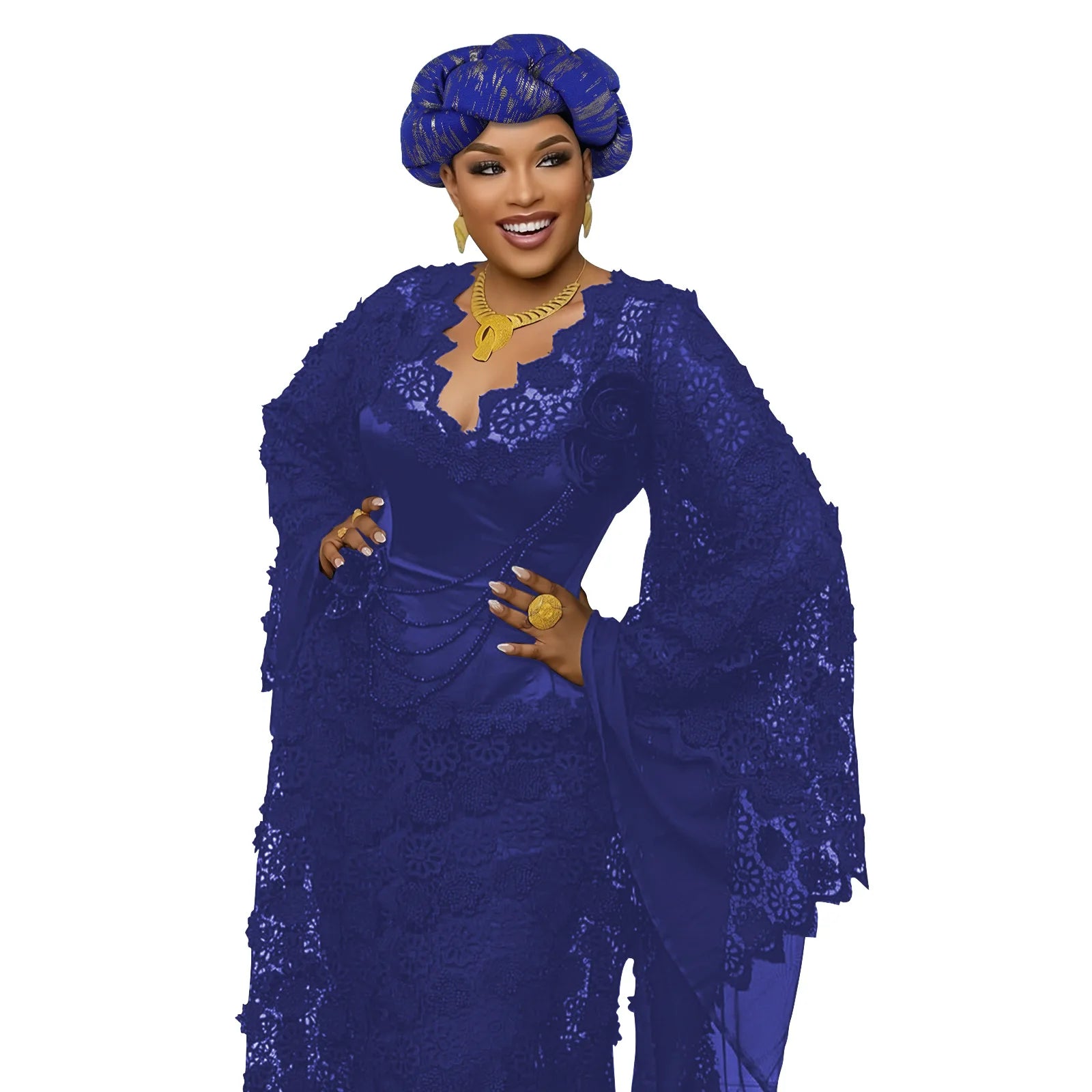 African Auto Gele Headtie Already Made Headties Turban Cap for Women Nigeria Hijab Braid Head Wrap Wedding Party Headpiece