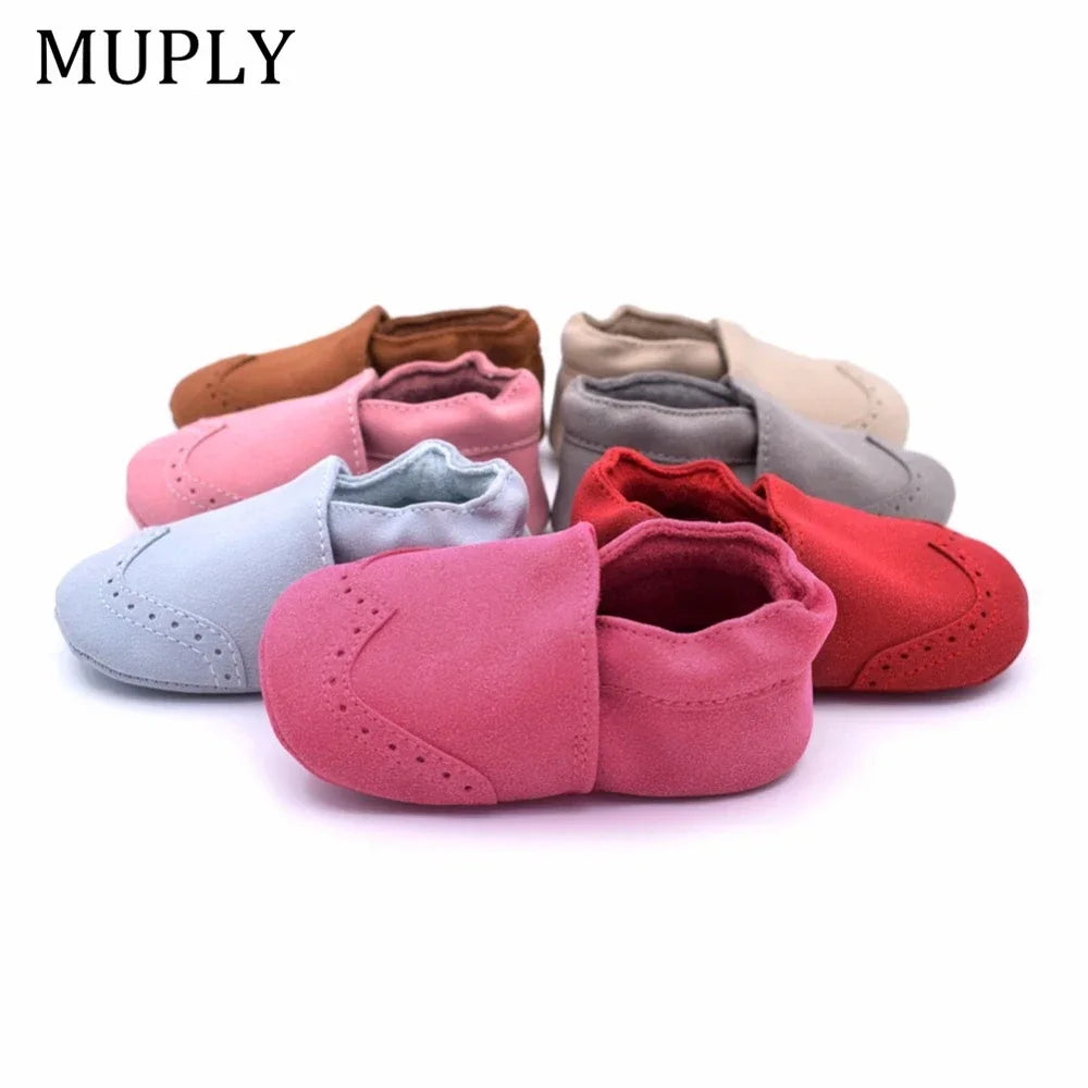 Nubuck Leather Baby Shoes Infant Toddler Baby Girl Boy Soft Sole First Walker Baby Moccasins High Quality Kid's Shoes For 0-18M