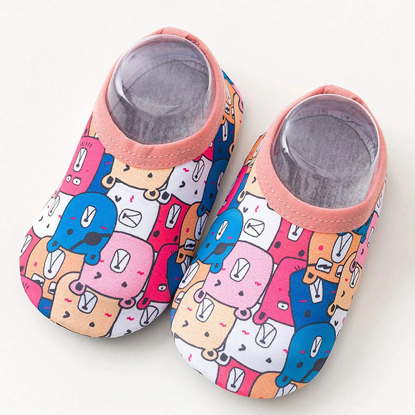 Baby Boy And Girl First Walkers Cartoon Printed Cute Quick Dry Shoes Toddler Shoes Beach Outdoor Lighweight Shoes