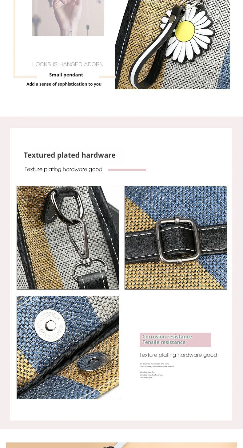 Fashion Messenger Bags For Women Shoulder Ladies Designer Handbag Solid Large Capacity Casual Canvas Shoulder Female Bag