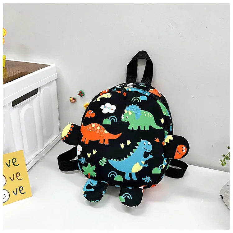 Cute Children Bag Cartoon Dinosaur Kids School Bags Kindergarten Preschool Outdoor Travel Backpack for Boys Girls Anti-lost