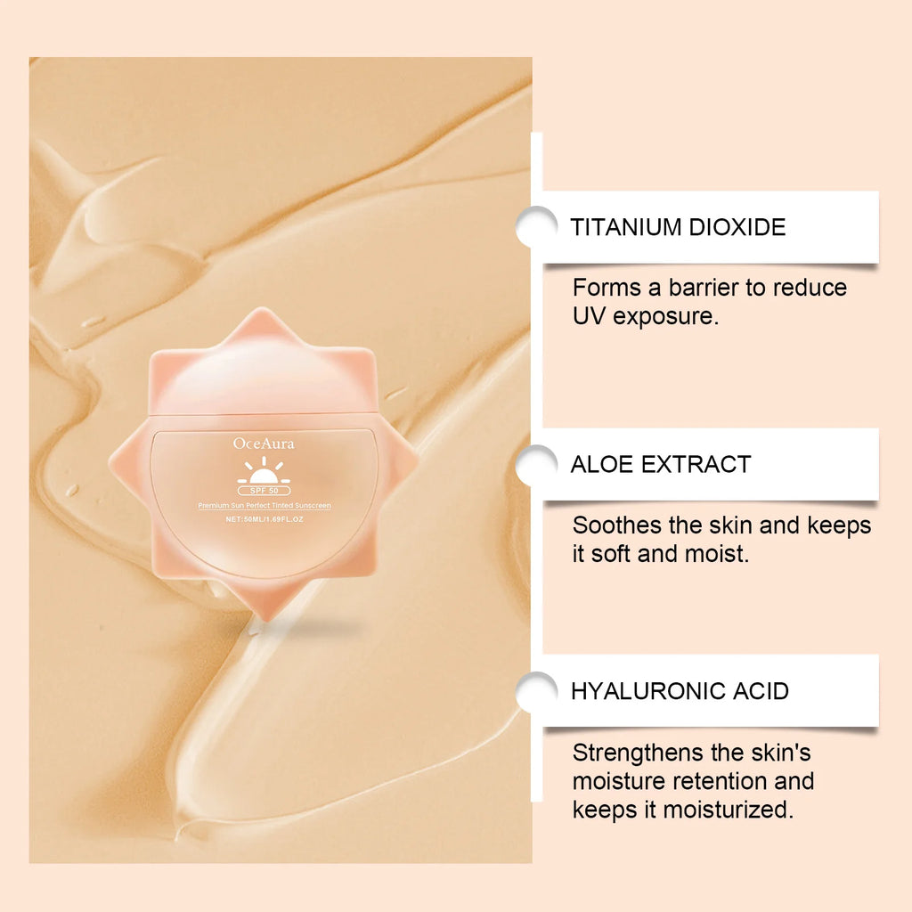 Sunscreen For Face Whole Body SPF 50+ UV Resistant Skin Protection Anti Sunburn Oil Control Moisturizing Sun Isolation Cream