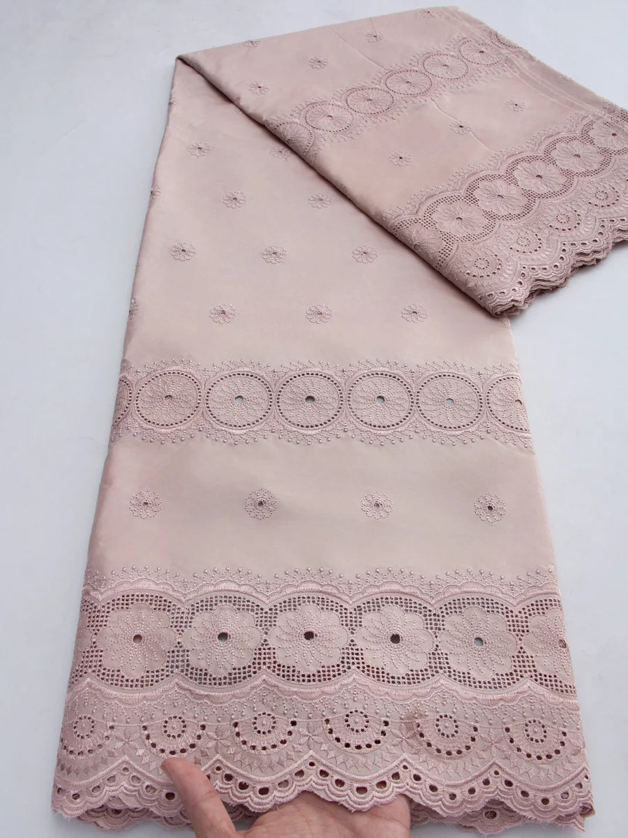 Kalume Fashion Nigerian Cotton Dry Lace Fabric 2026 High Quality Swiss Voile Stones Embroidery Lace Fabric For men Prom Party