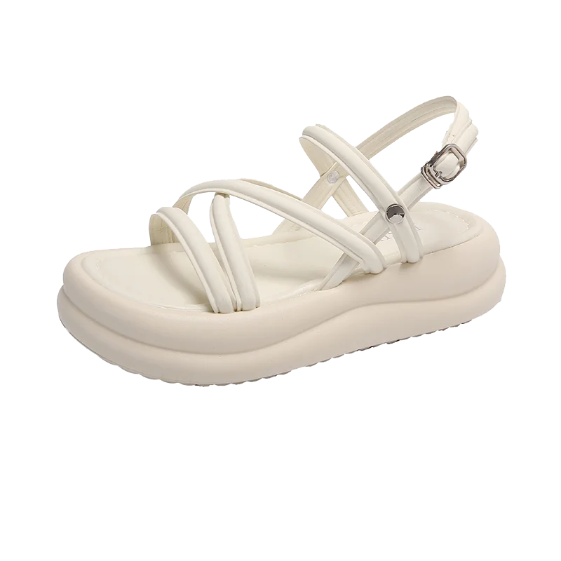 Woman Shoes Brown Sabot Platform Beach Sandals for Women Roman Style Sales Luxury Summer Sale Sandal Wholesale Shoe Asian Size