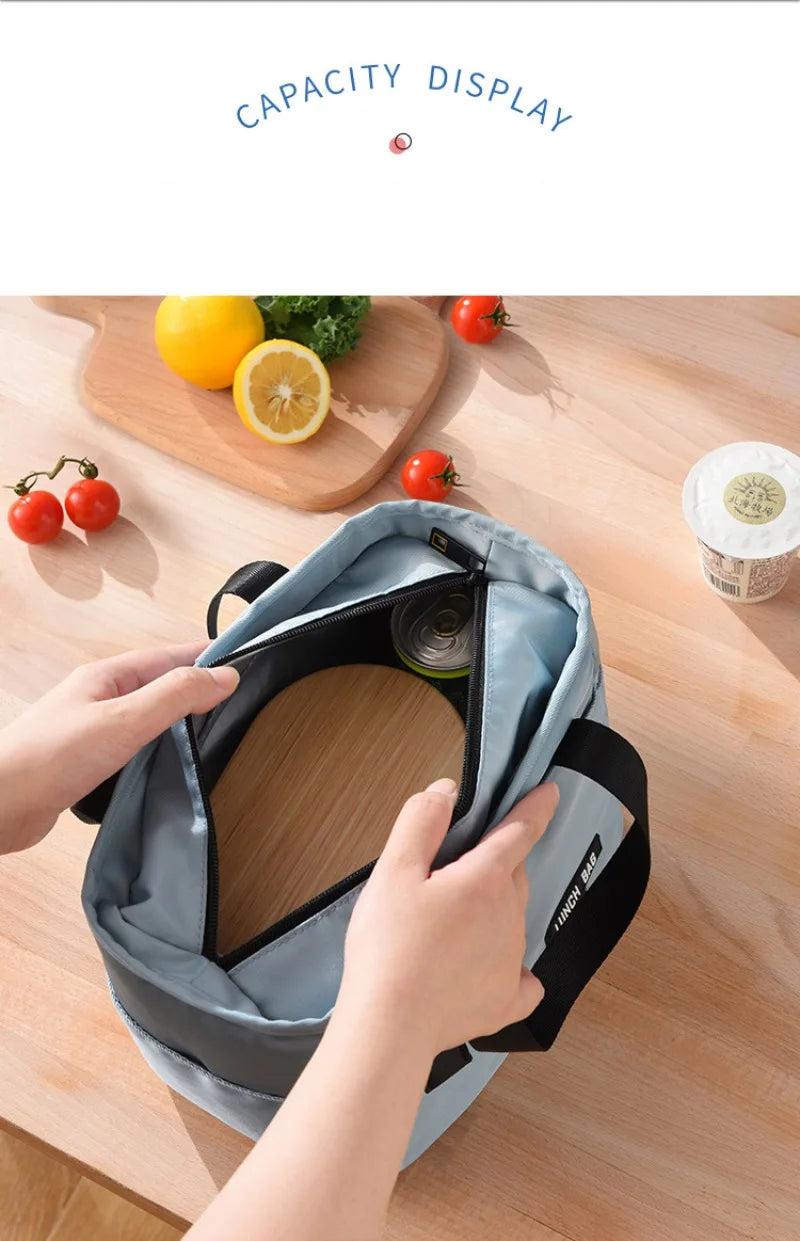 Insulated Lunch Bag for Women Men Kids, Portable Thermal Lunch Tote Bag, Reusable Lunch Box Bag for Work School Picnic Outdoor