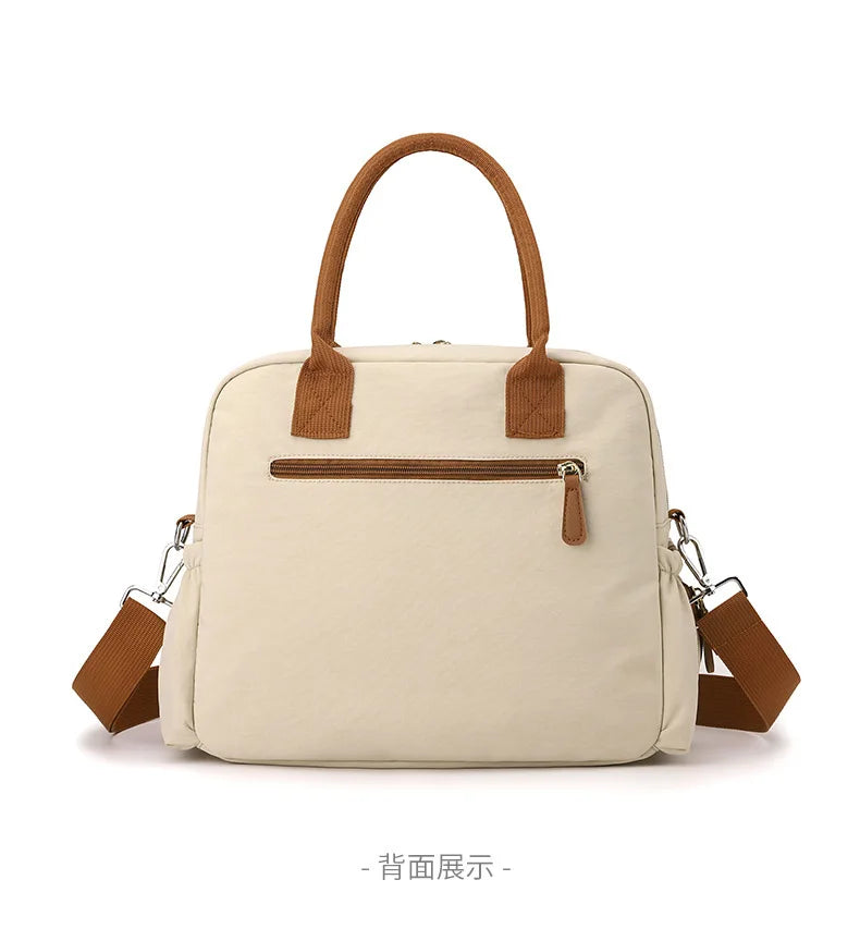 Women's Single Shoulder Bag Diaper Bags Casual Travel Nylon Crossbody Bag Lightweight Waterproof Large Capacity Shopping Handbag