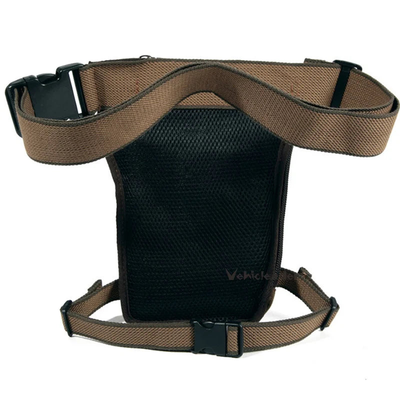 Men's Canvas Drop Leg Bag Motorcycle Multi-purpose Messenger Shoulder Bags High Quality Belt Hip Bum Waist Fanny Pack