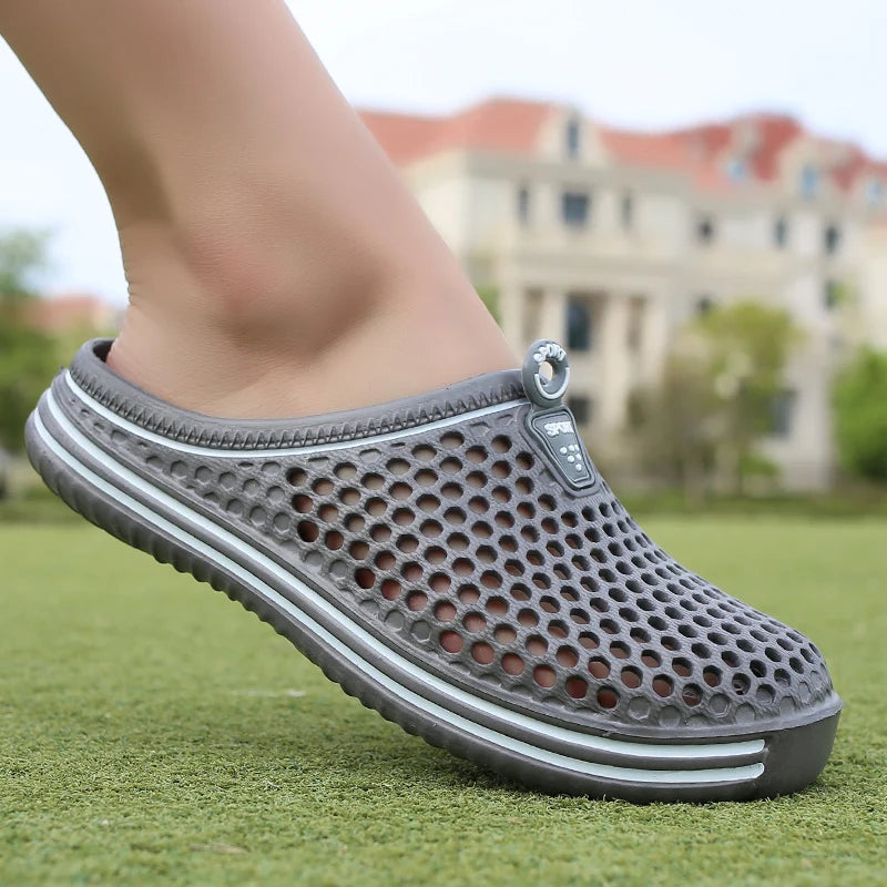 2025 New Men Summer Slippers High Quality Non Slip Beach Shoes For Women Breathable Couples Fashion Comfortable Garden Shoes