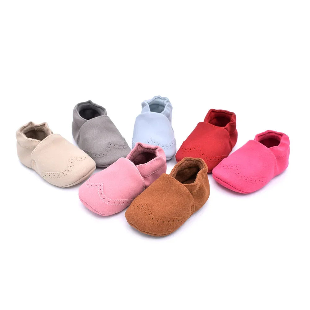 Baby Boy Girl Shoes Soft Leather Infant Toddler Baby First Walker Casual Anti-slip Toddler Baby Kids Crib Shoes -18 Months
