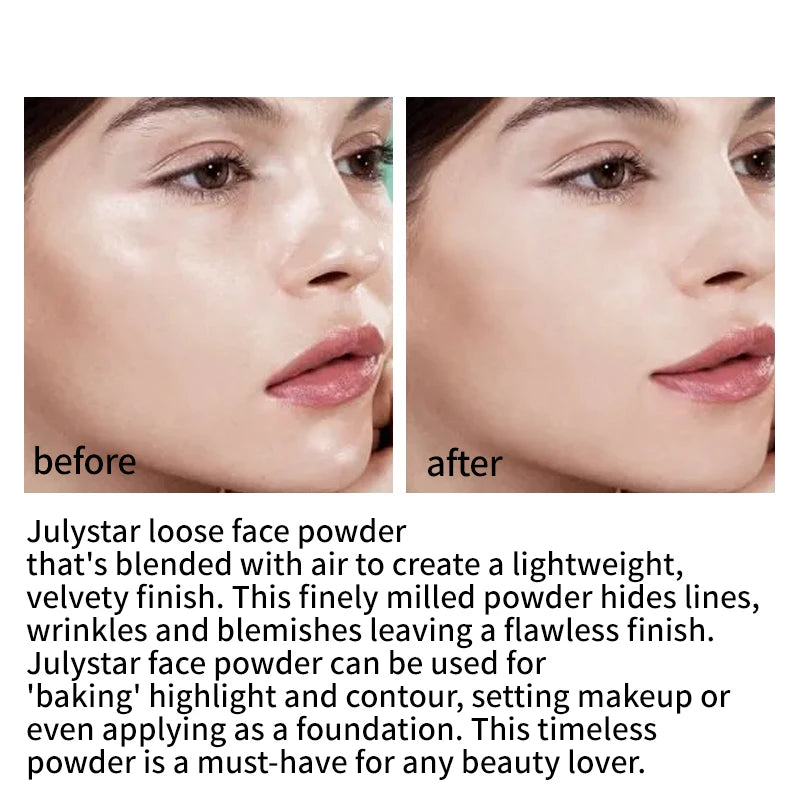 Mineral Face Powder Waterproof Oil Control Translucent Setting Powder High Coverage Makeup Fixer Powder Make-up For Women Makeup