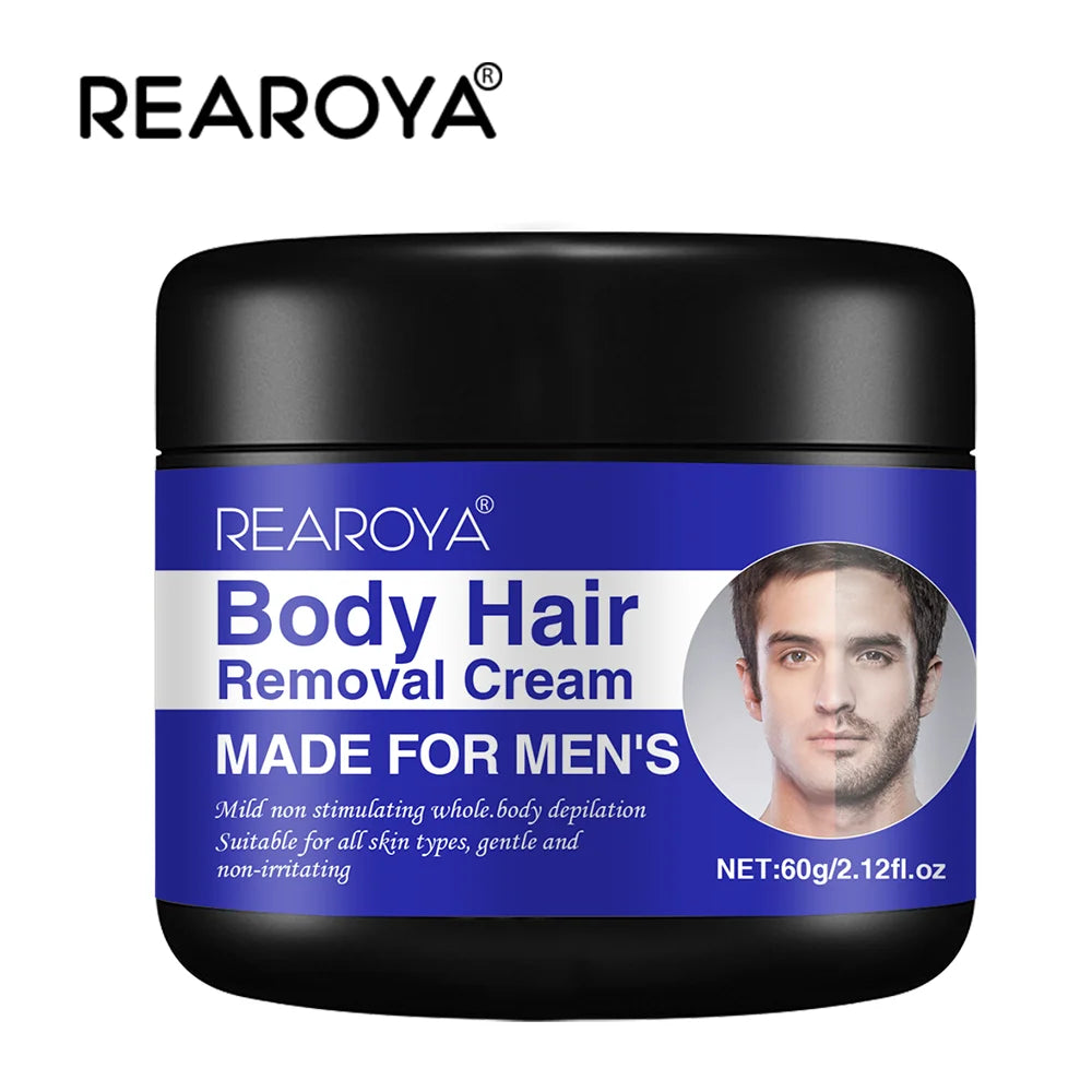 Men'S Painless Hair Removal Cream Mild Non Irritating Hair Removal Cream Body Arm Armpit Leg Gentle Refreshing Hair Removal